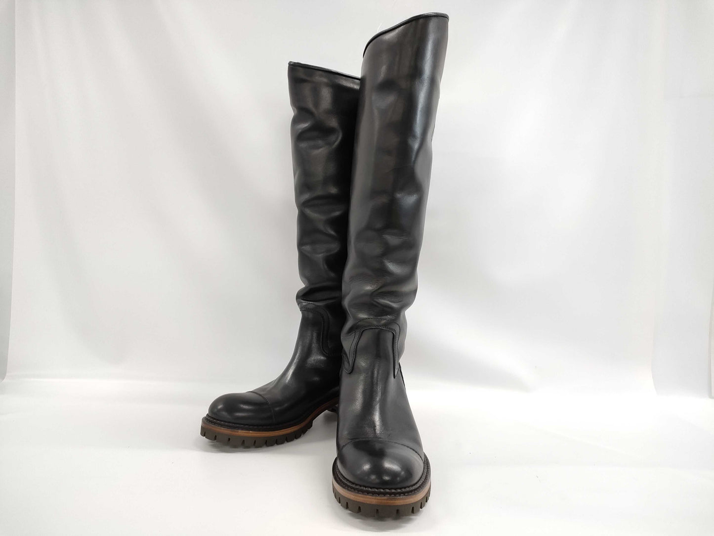 CHANEL Leather Long Boots Other Shoes