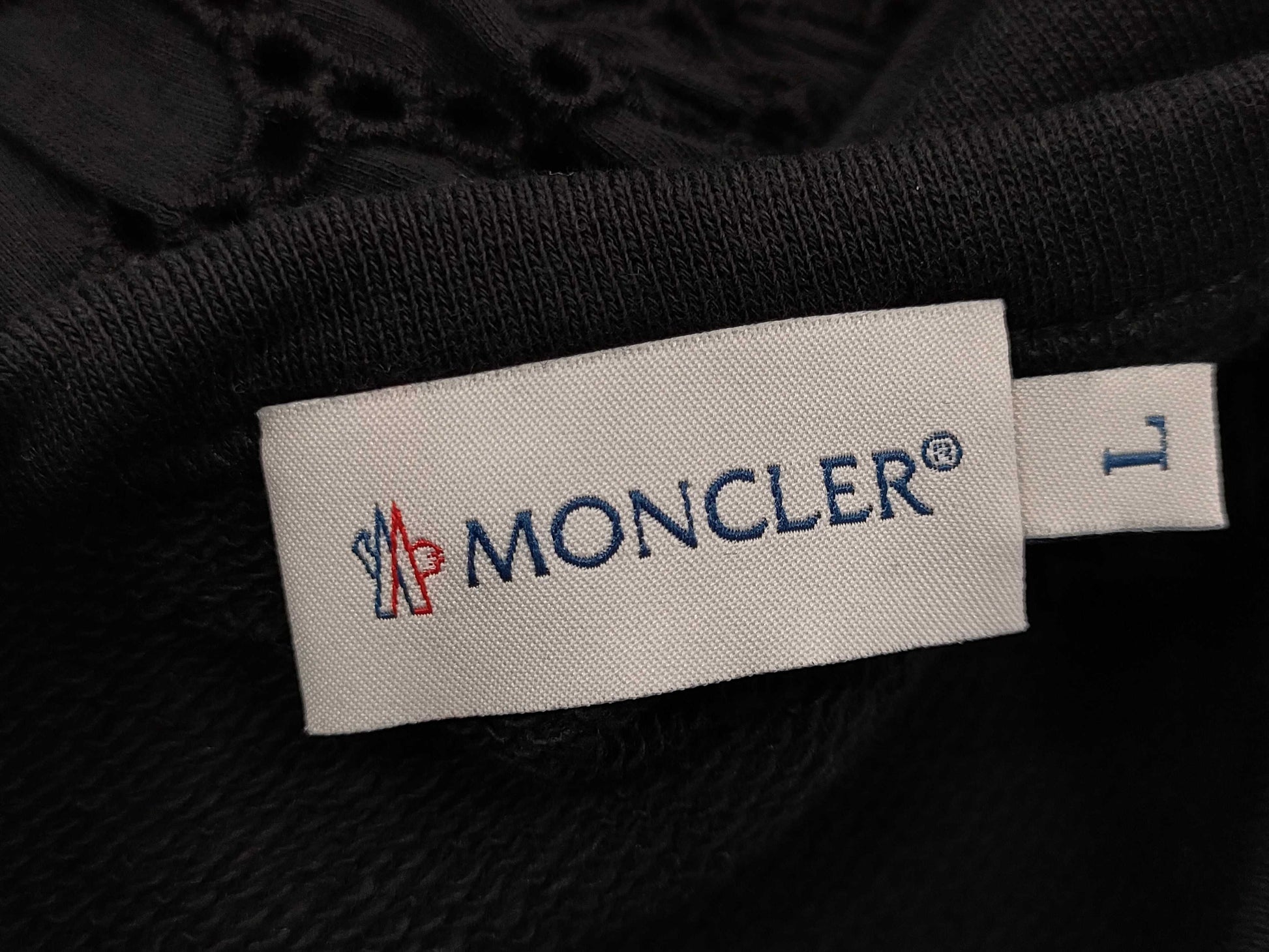 MONCLER Short Sleeve Tunic Black Top