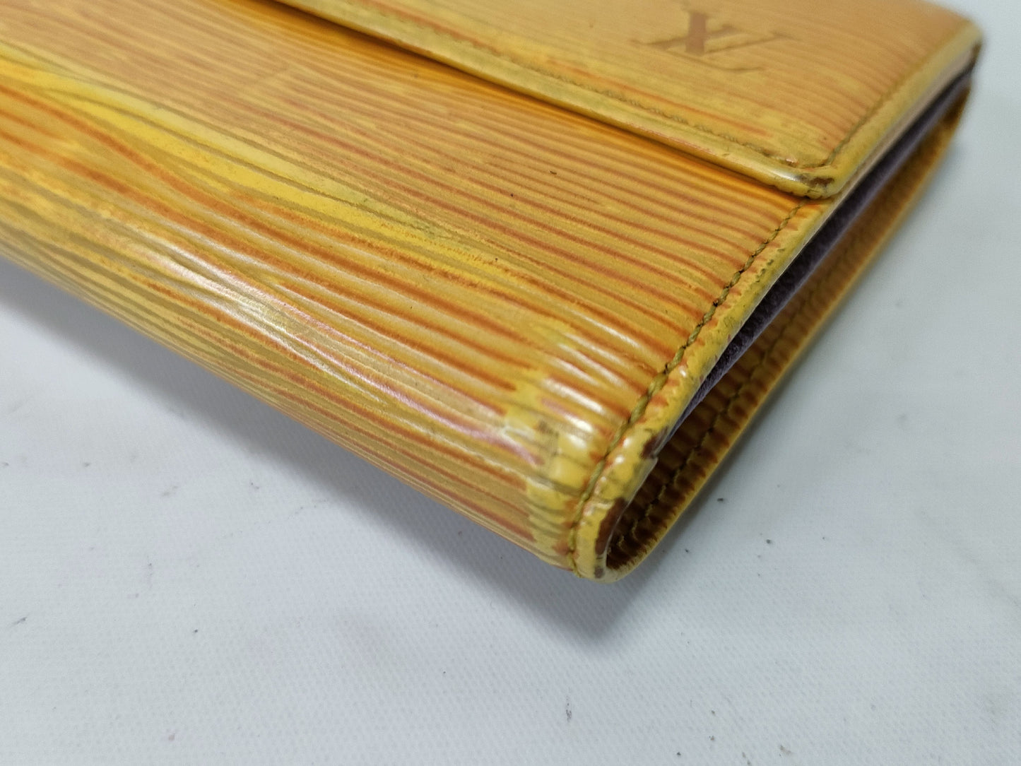 LOUIS VUITTON Taiga Epi Multicle 4-Row/Etui Carte des Visites Toilette Wallet