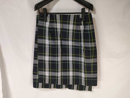 Yves Saint Laurent Wrap Skirt Check Skirt