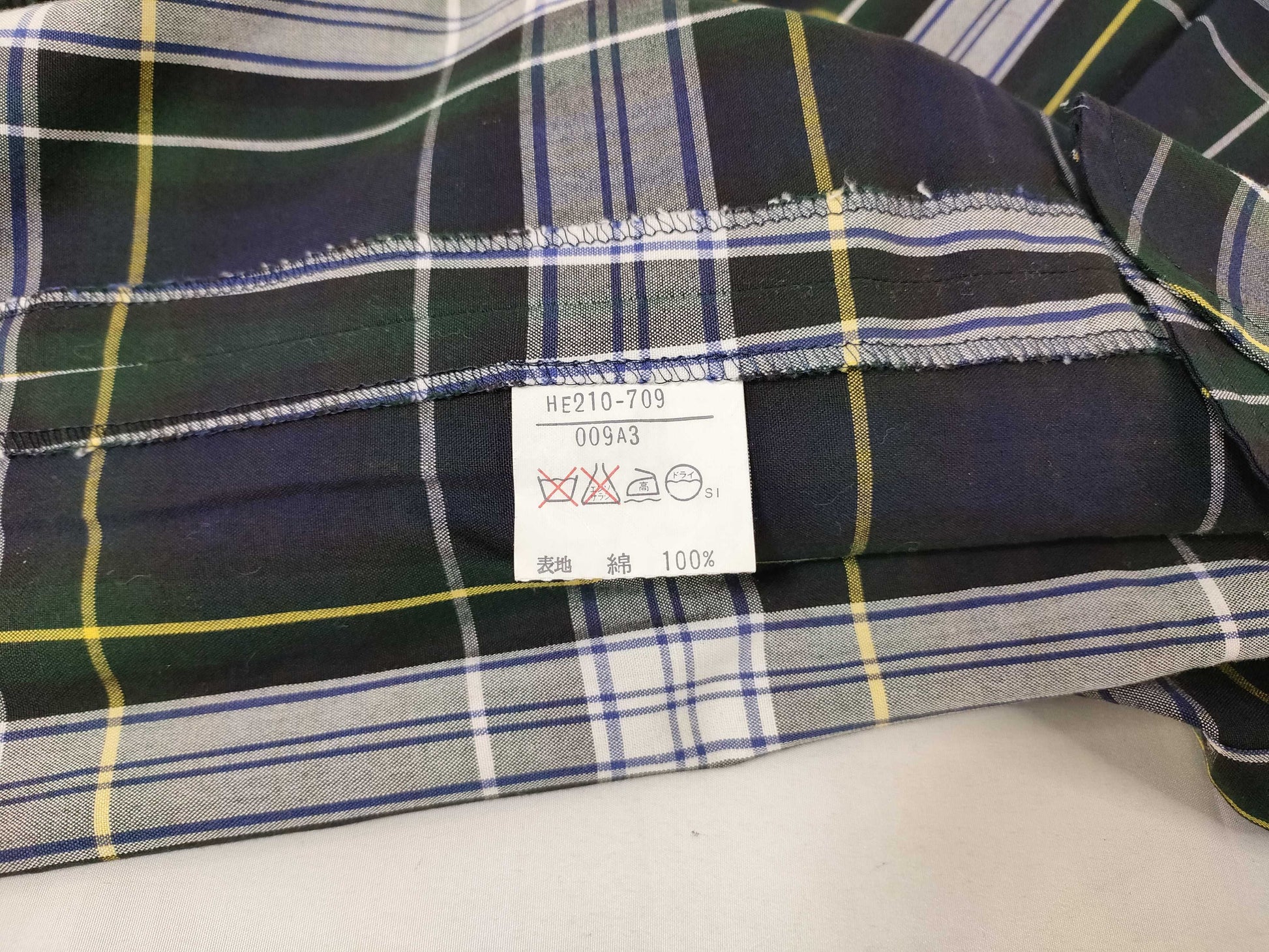 Yves Saint Laurent Wrap Skirt Check Skirt