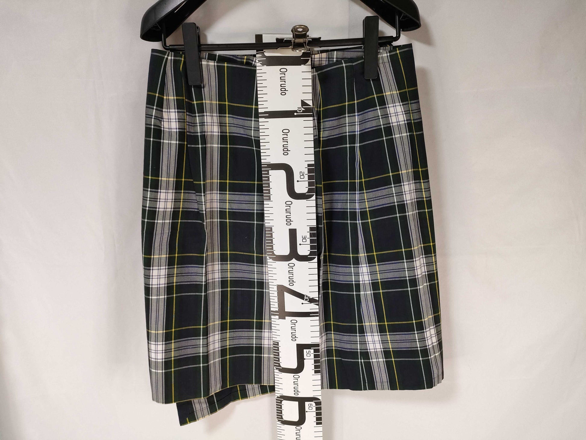Yves Saint Laurent Wrap Skirt Check Skirt