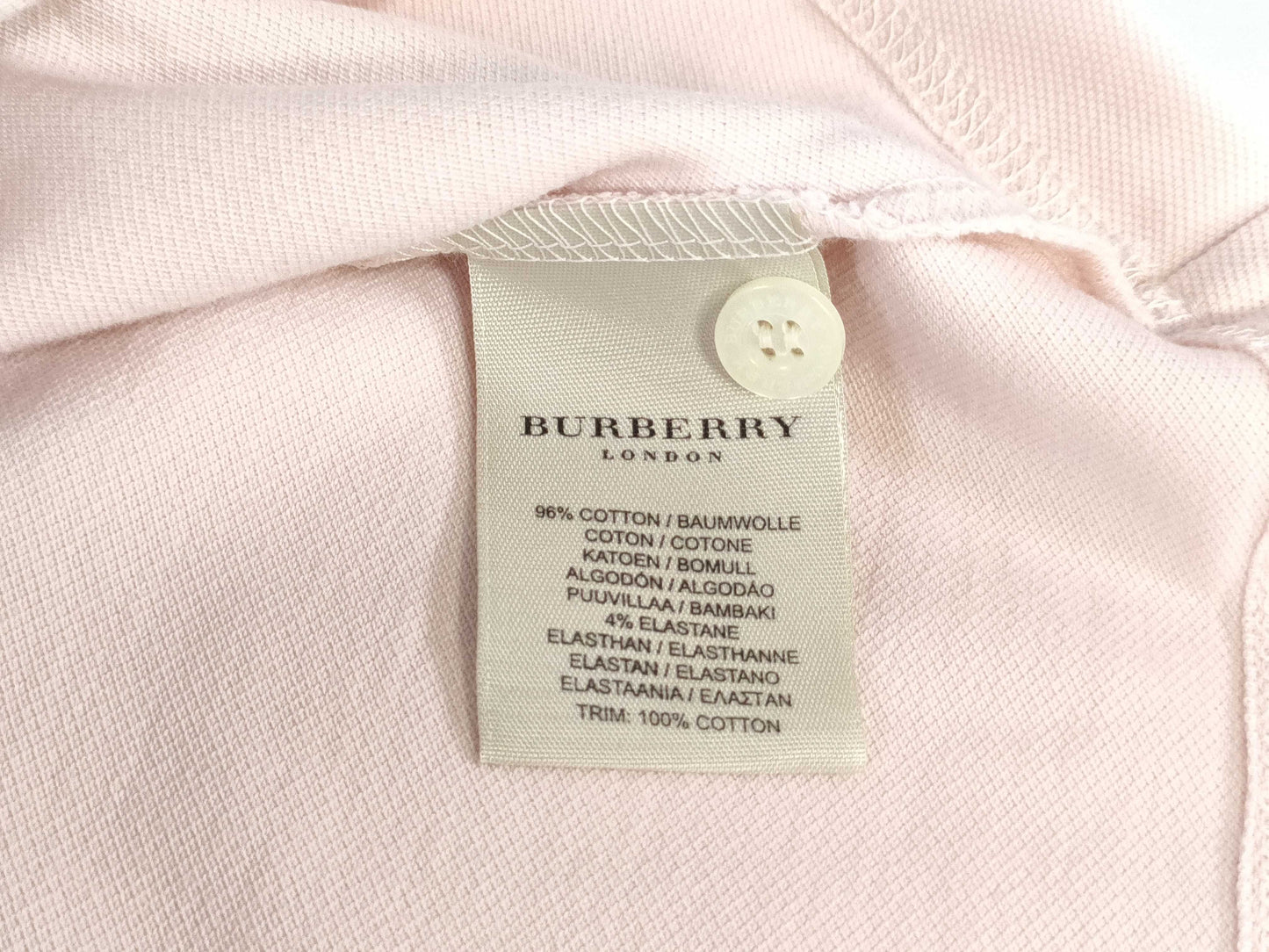 BURBERRY polo shirt tops