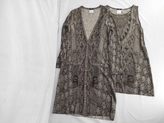 CHANEL Ensemble Sleeveless/Long Cardigan Other Apparel