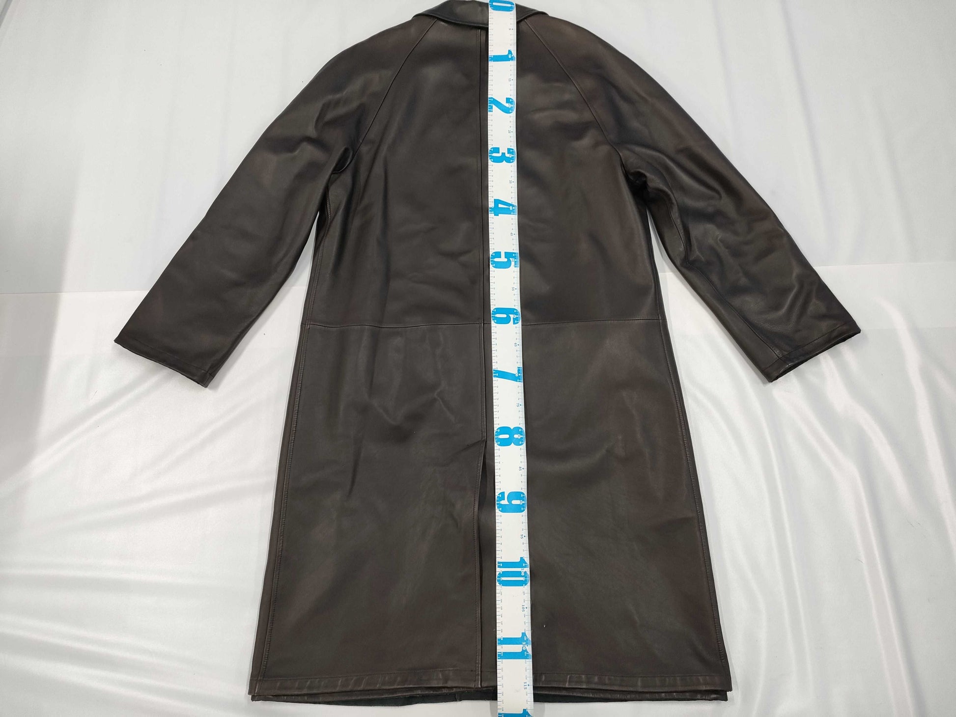 Zegna Leather Coat, Reversible, Small, Solid Color