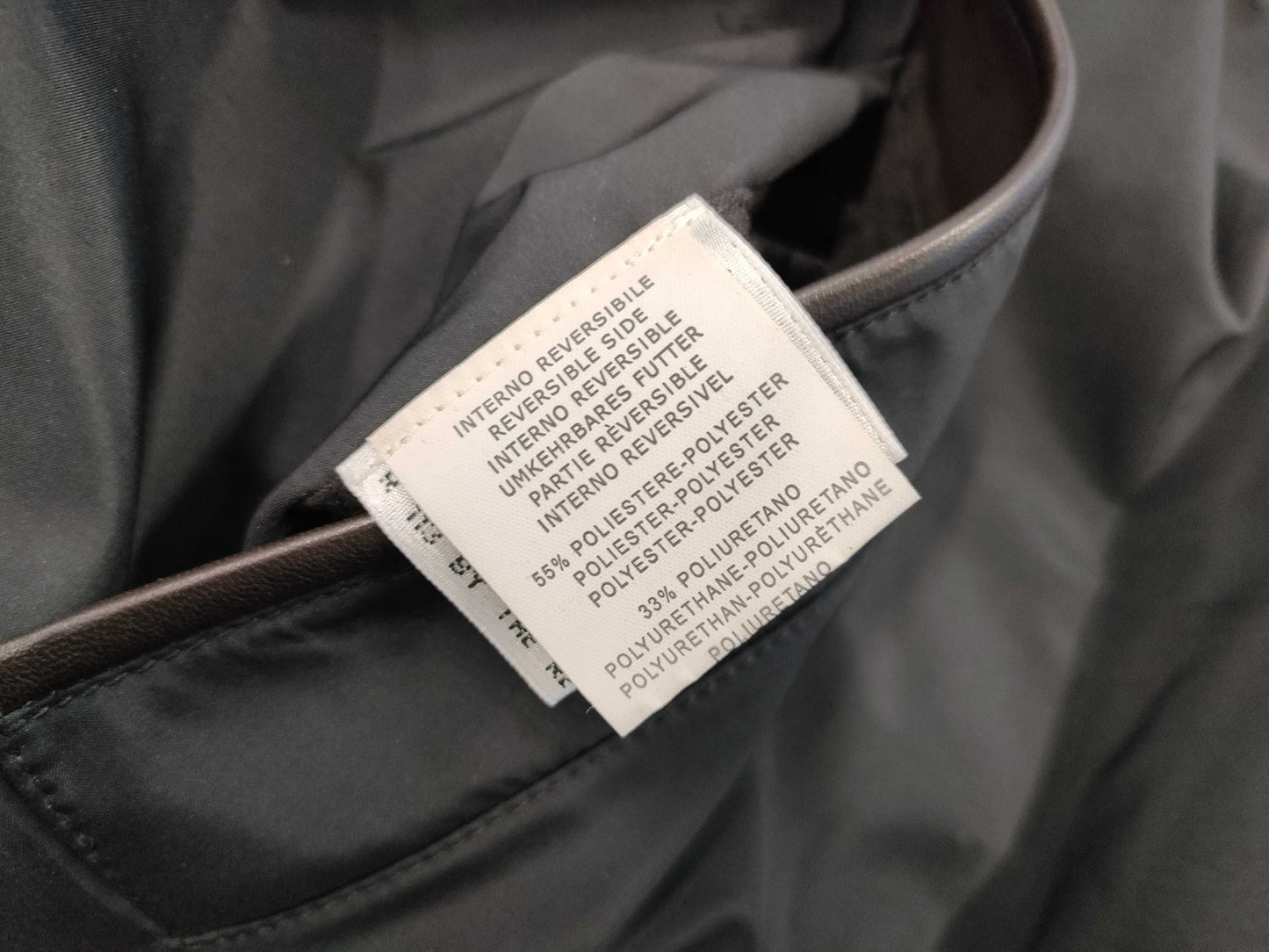 Zegna Leather Coat, Reversible, Small, Solid Color