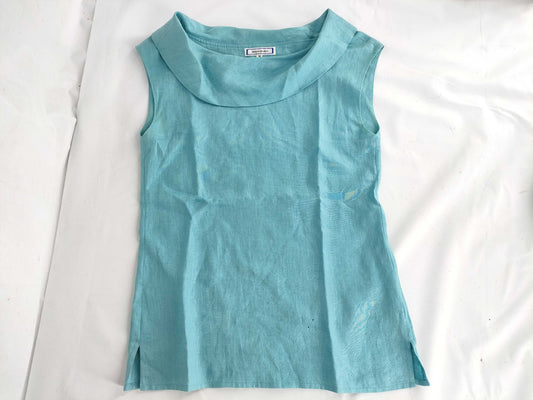 Yves Saint Laurent Sleeveless/Light Blue Top