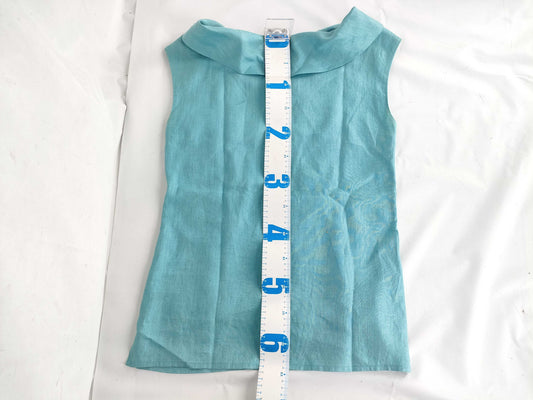 Yves Saint Laurent Sleeveless/Light Blue Top