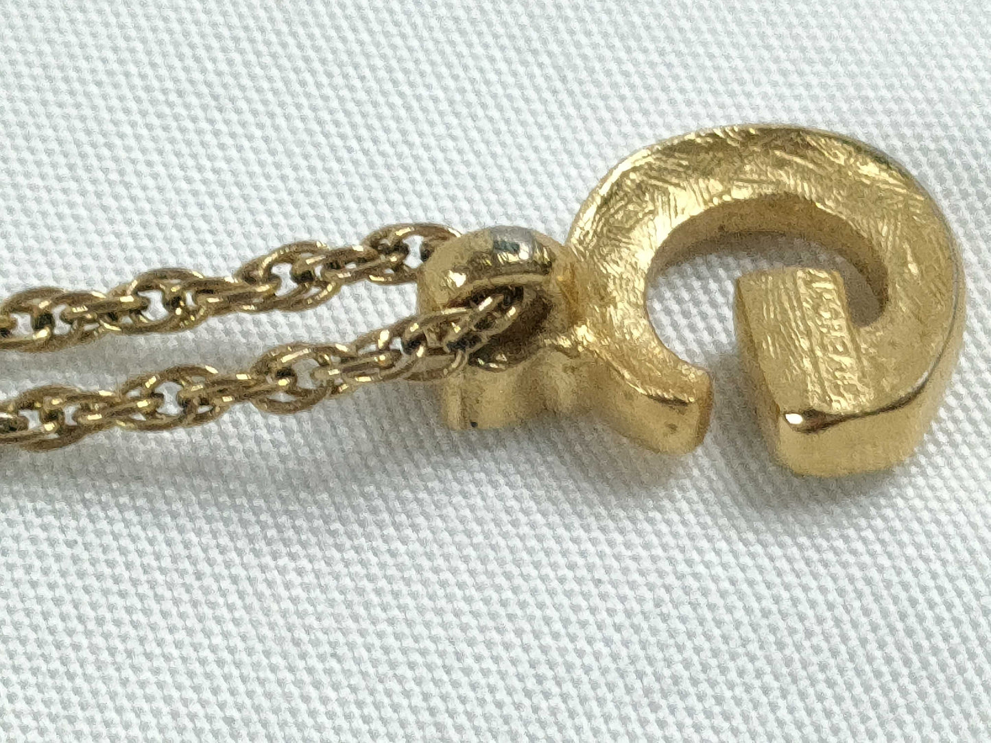 GIVENCHY G logo necklace with stone
