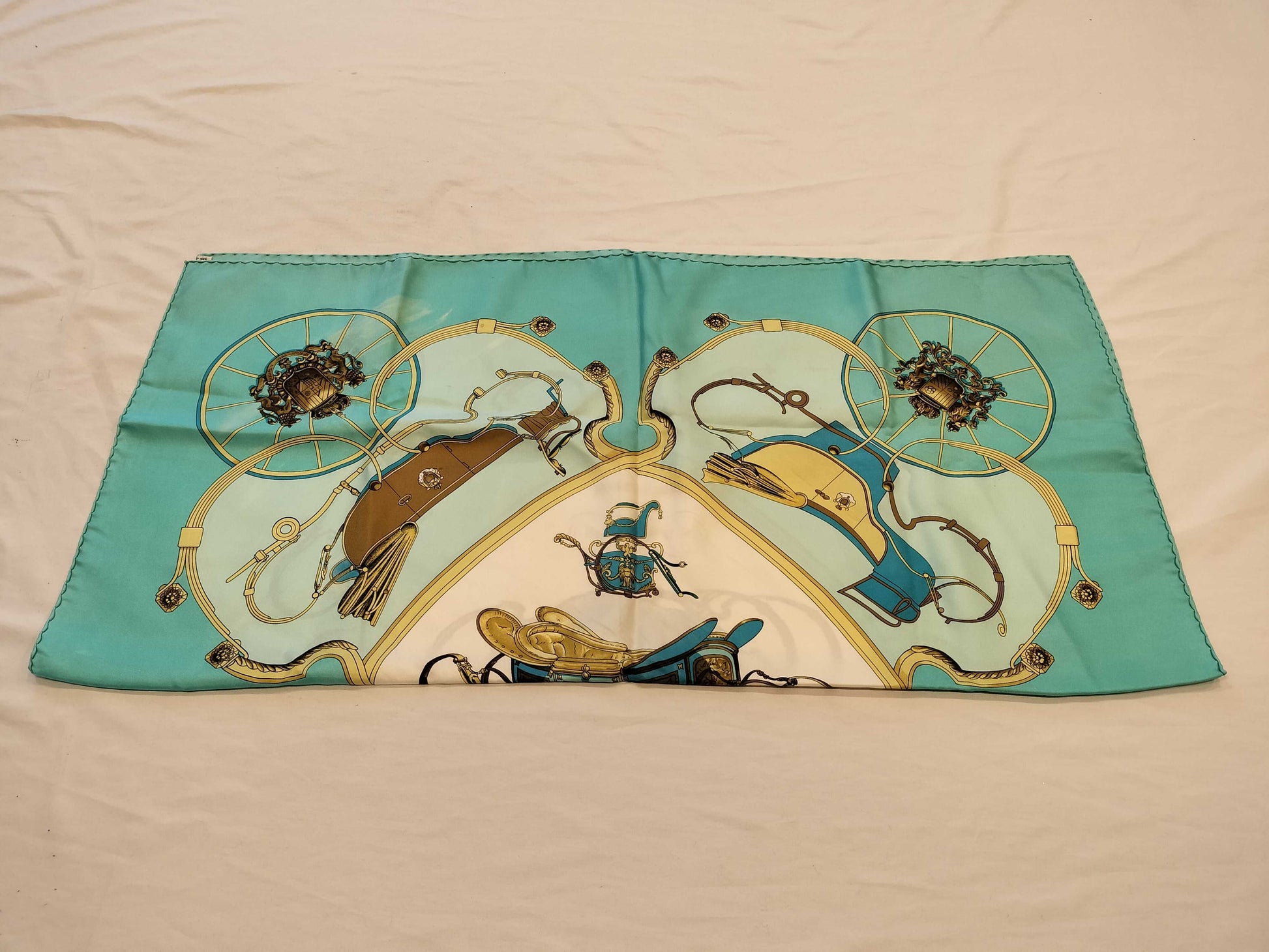 HERMES Carré 90 SPRINGS Horse-Drawn Carriage Scarf