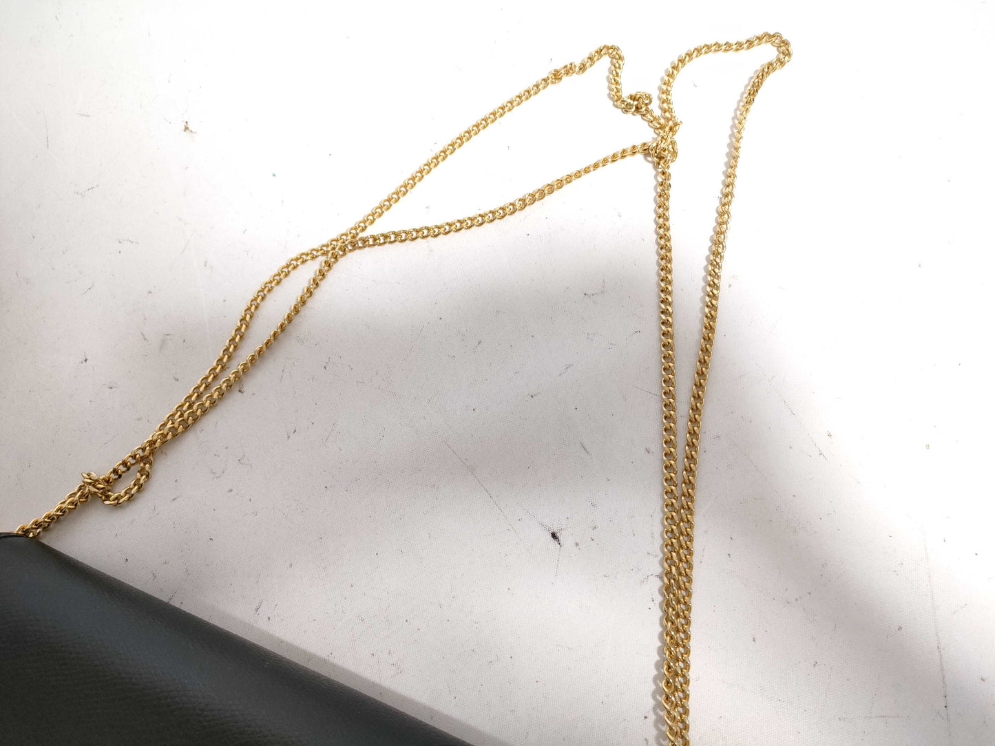 Dior Honeycomb Leather Chain Shoulder Black Shoulder Bag