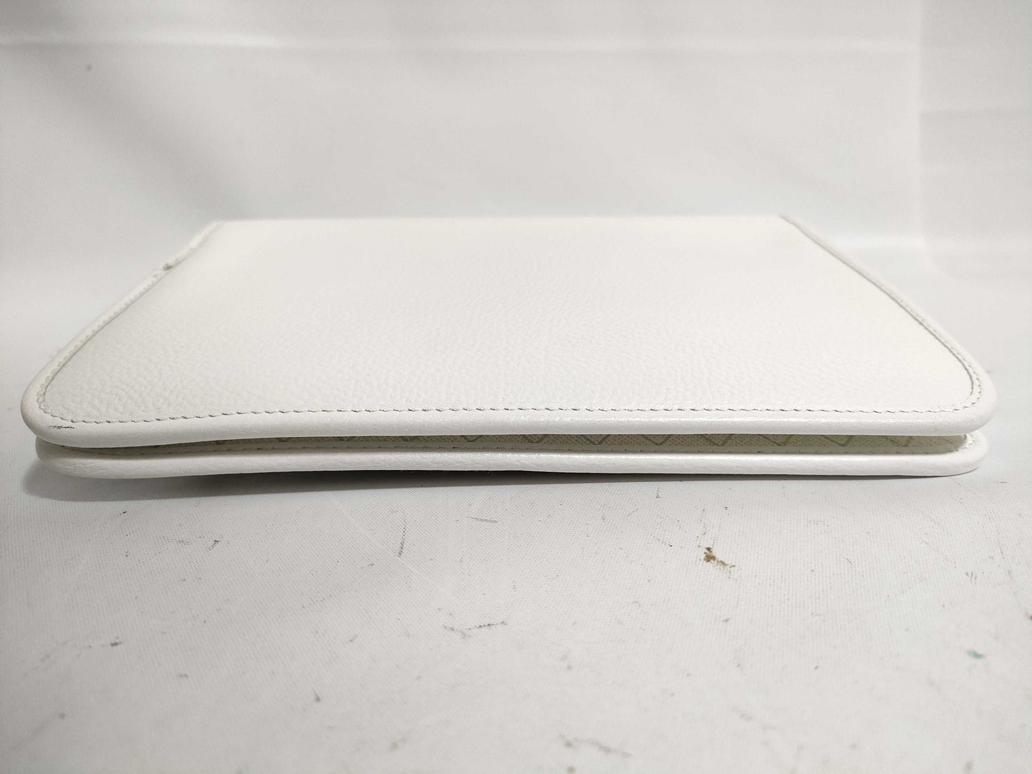 Dior Honeycomb Leather Chain Shoulder White Shoulder Bag