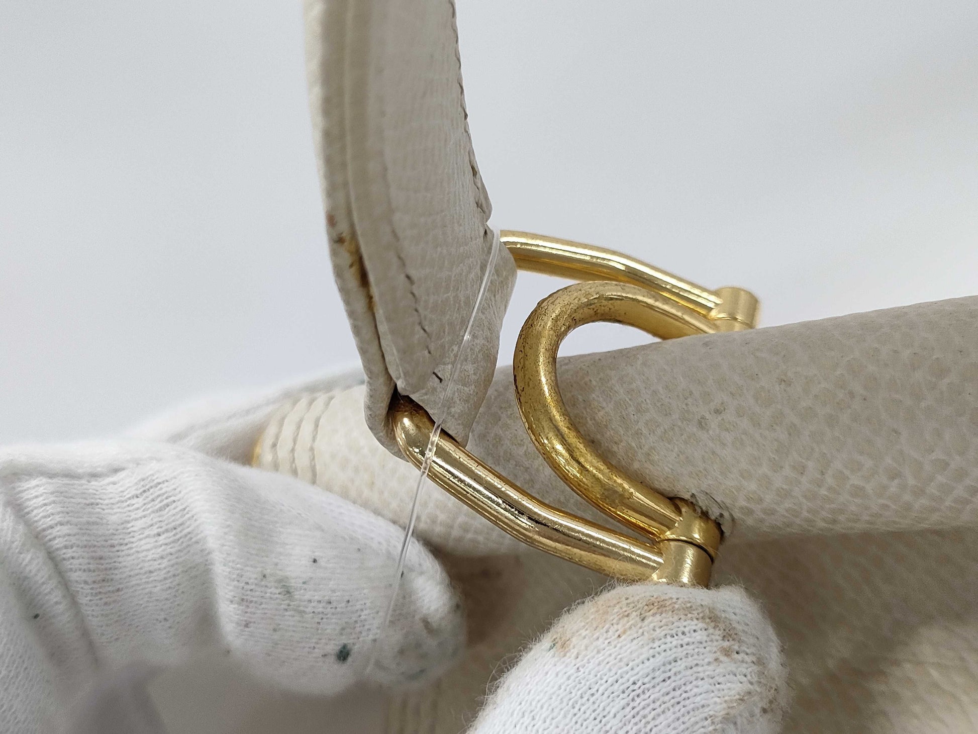 Leather 2-way handbag