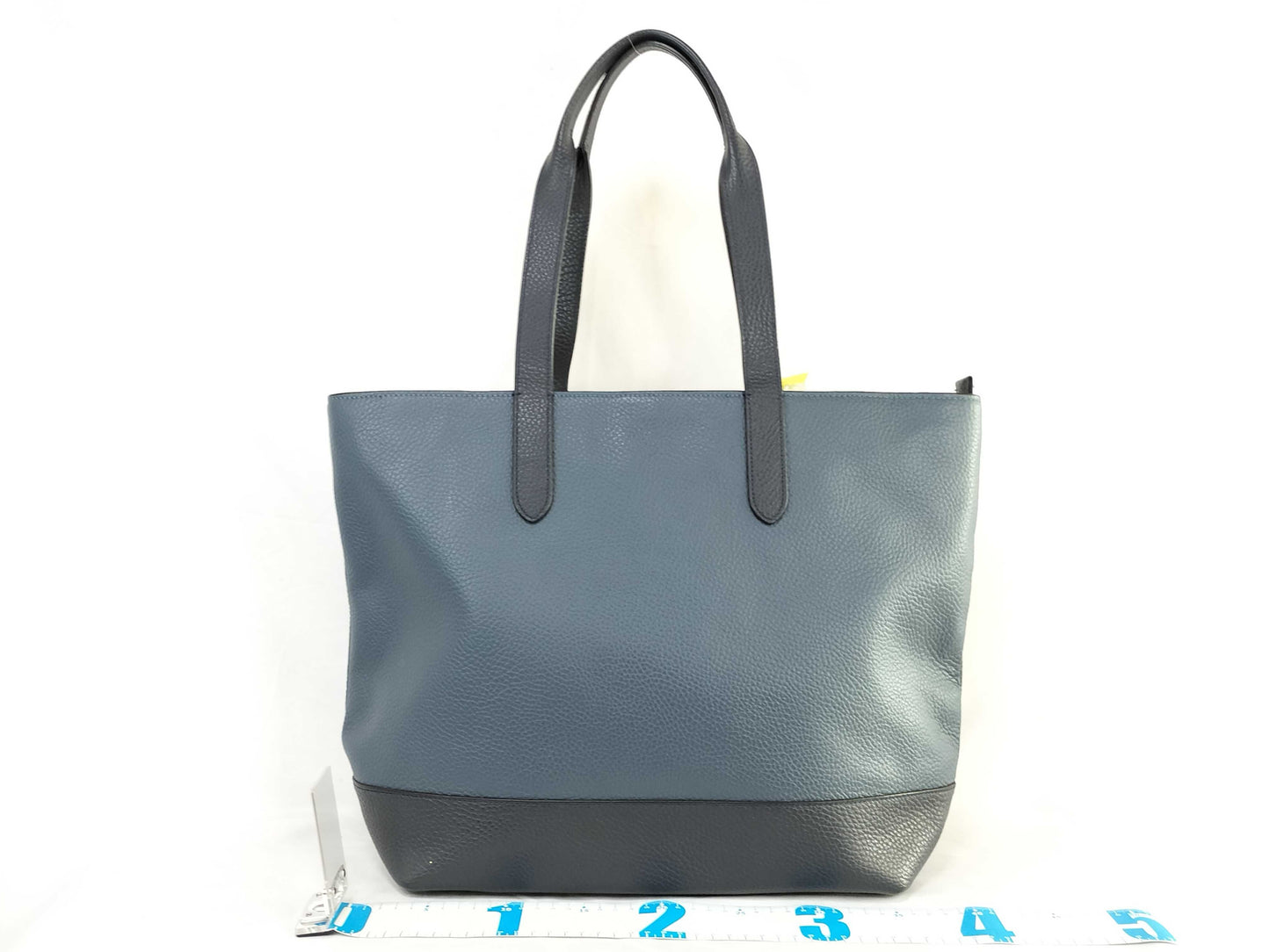 COACH C6874 Hamilton Tote/Black/Blue Tote Bag