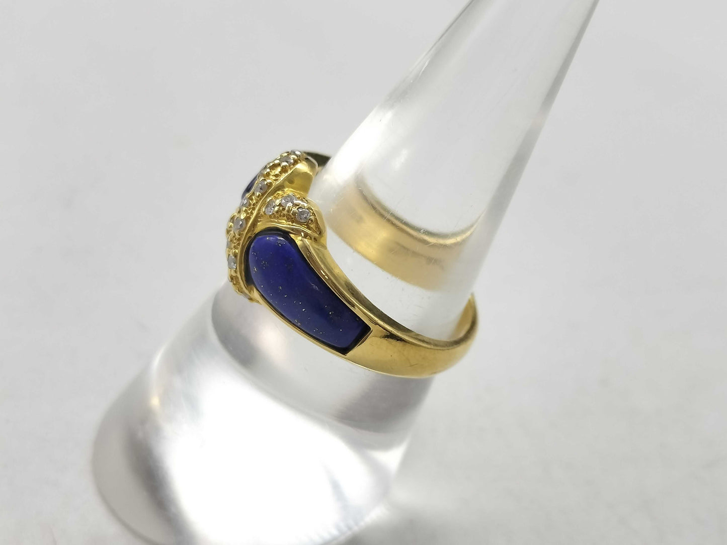 Lapis Lazuli D0.13ct K18 5.5g Ring