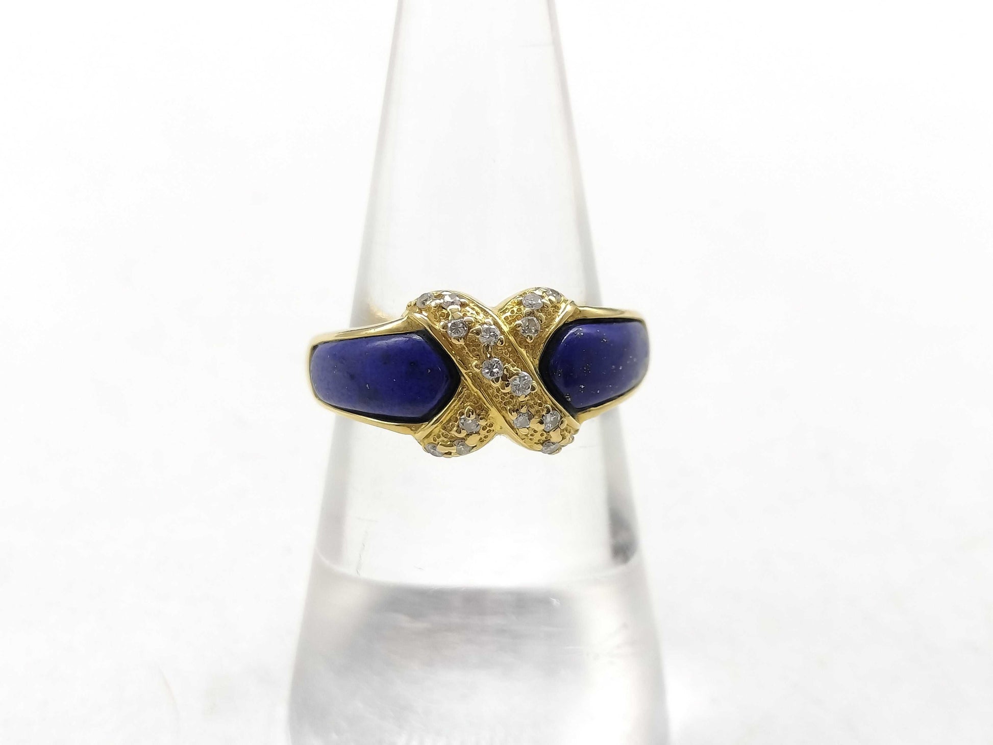 Lapis Lazuli D0.13ct K18 5.5g Ring