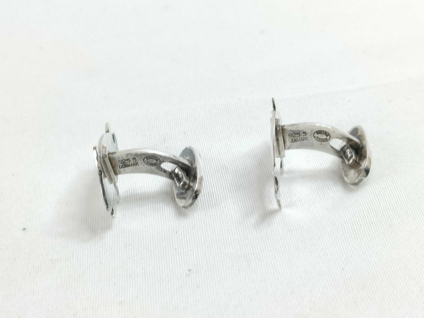 Georg Jensen Dolphin 129/Cufflinks and Tuck Pin Brooch Set, SV925, 14.7g, Tie Pin and Cufflinks