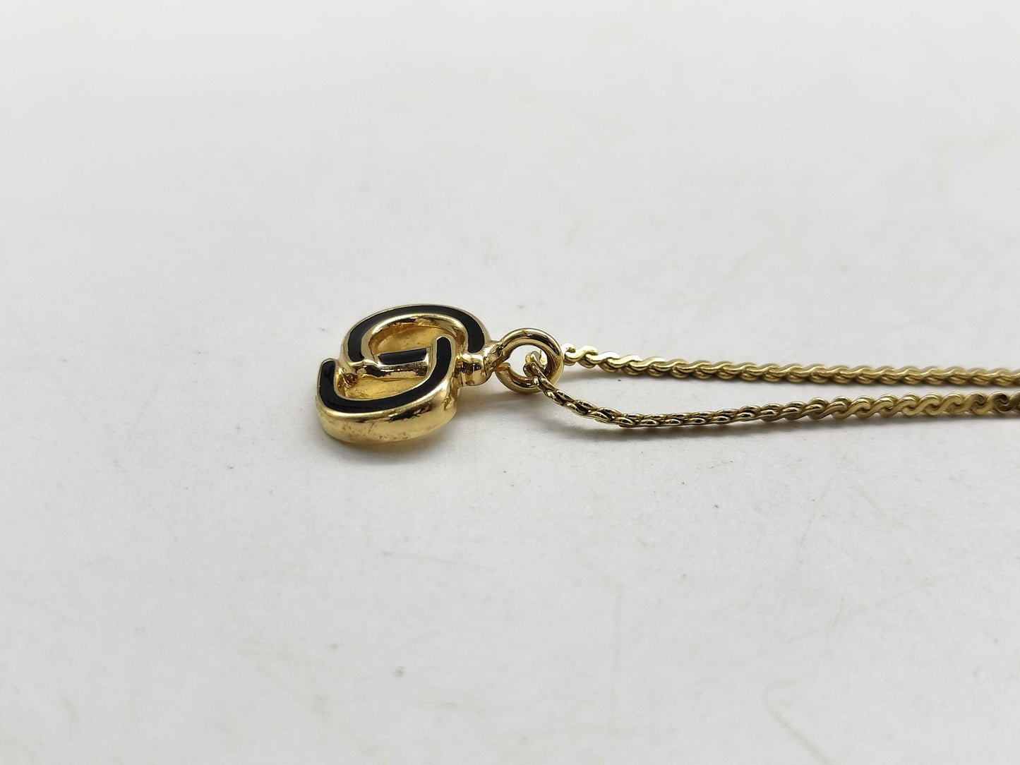 Dior logo necklace necklace