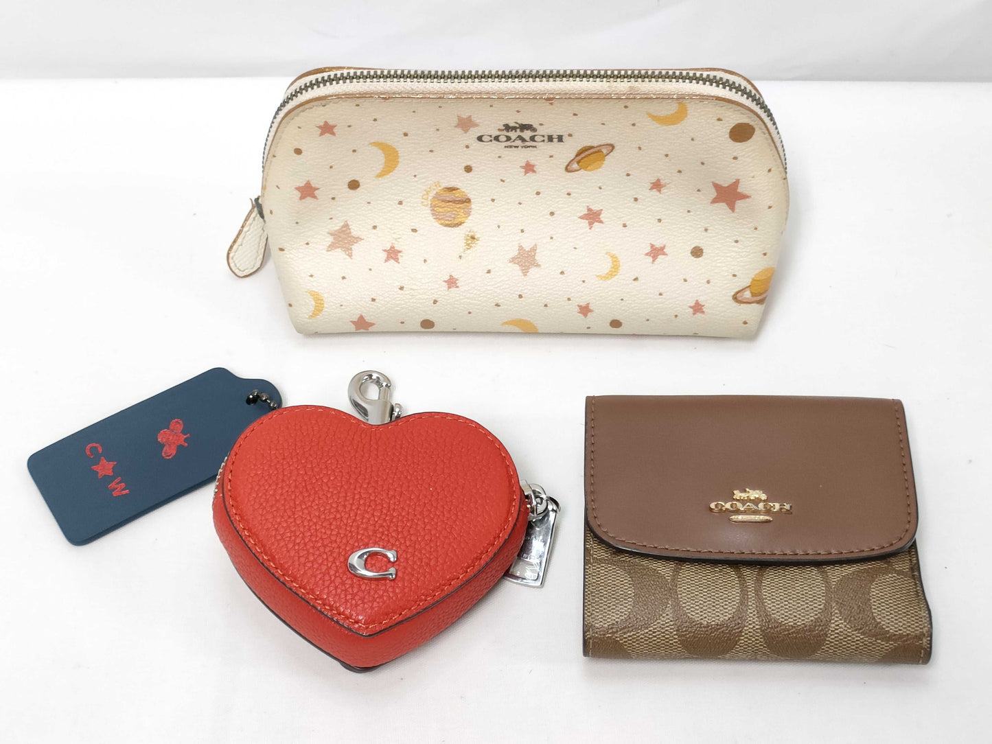 COACH Heart Pouch/Wallet Set Wallet