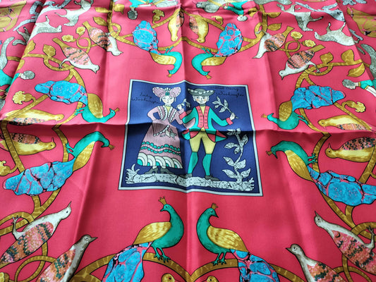 HERMES Carre EARLY AMERICA Scarf