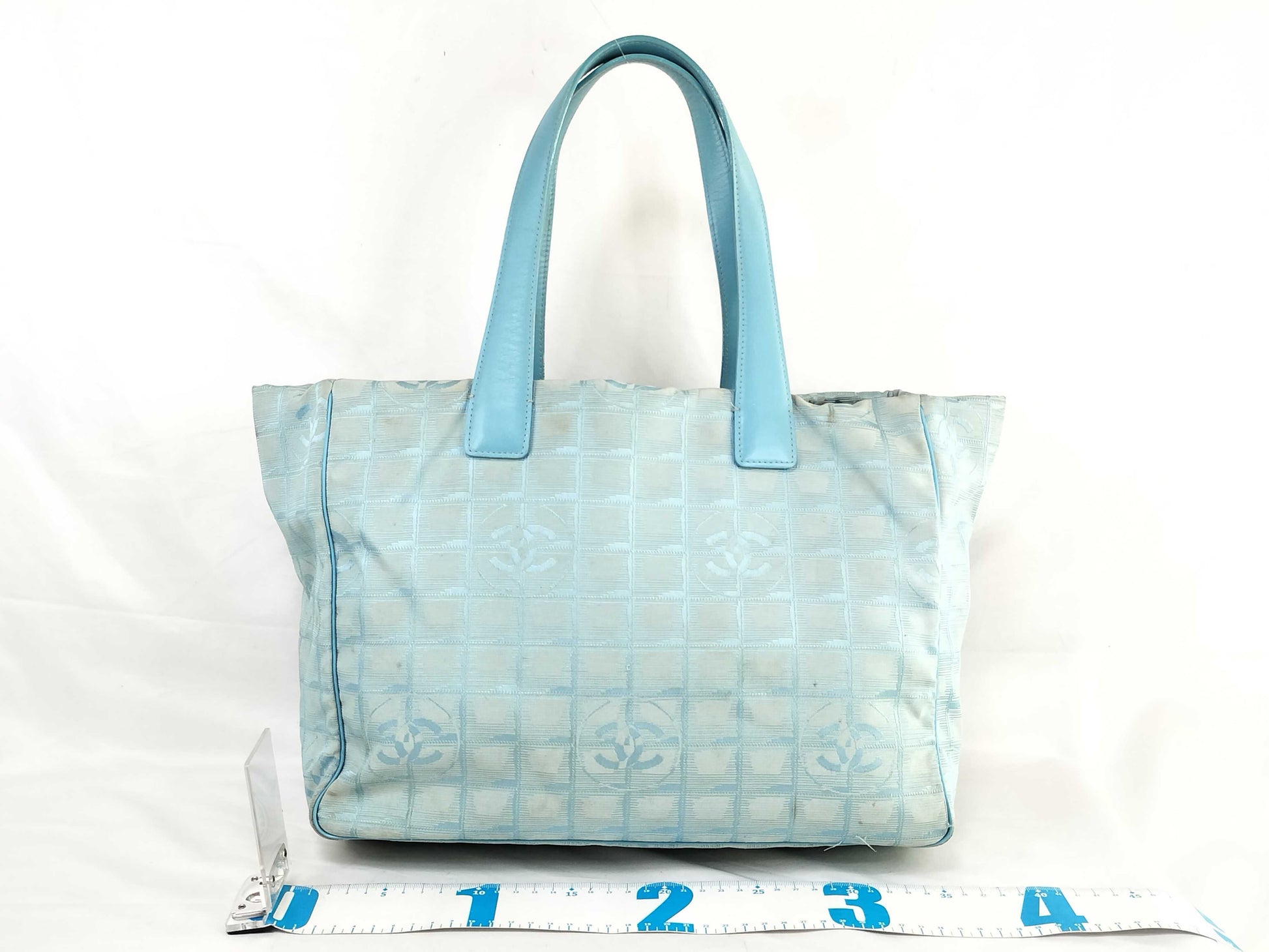 CHANEL New Travel Line New Travel Line Light Blue Tote Bag