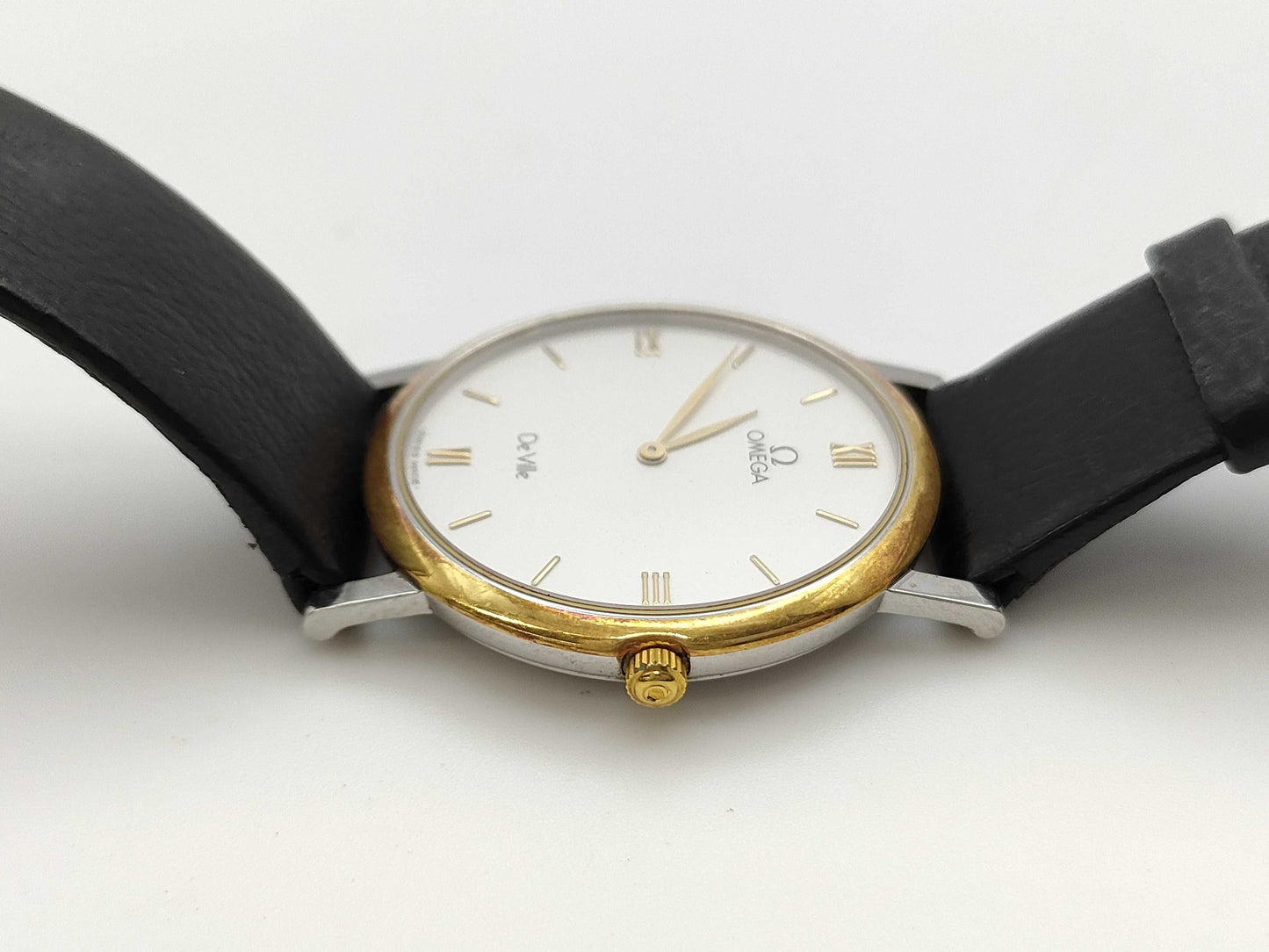 OMEGA Devil Leather Belt Women's Watch