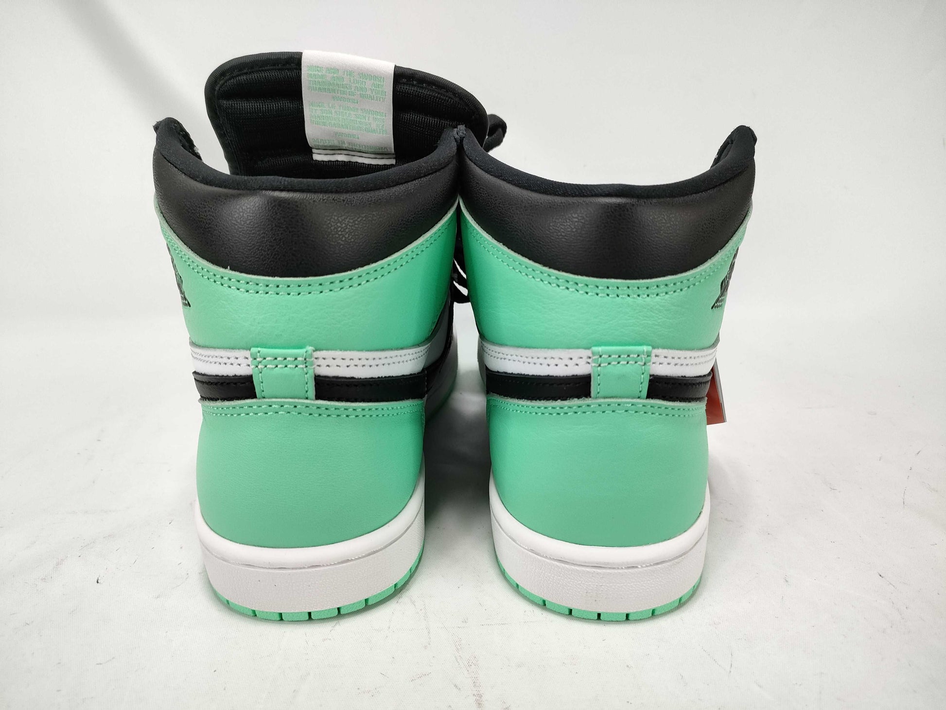 NIKE DZ5485-130 / Air Jordan 1 Retro High OG / Green Glow / Mint / Black Toe / Size 26. Sneakers