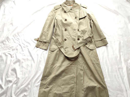 BURBERRY Nova Check Trench Coat with Belt