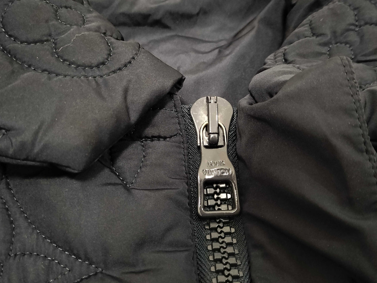 LOUIS VUITTON Monogram Quilted Down Coat