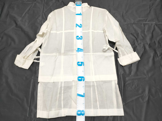 ISSEY MIYAKE PERMANENTE See-through Blouse Shirt