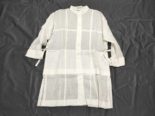 ISSEY MIYAKE PERMANENTE See-through Blouse Shirt