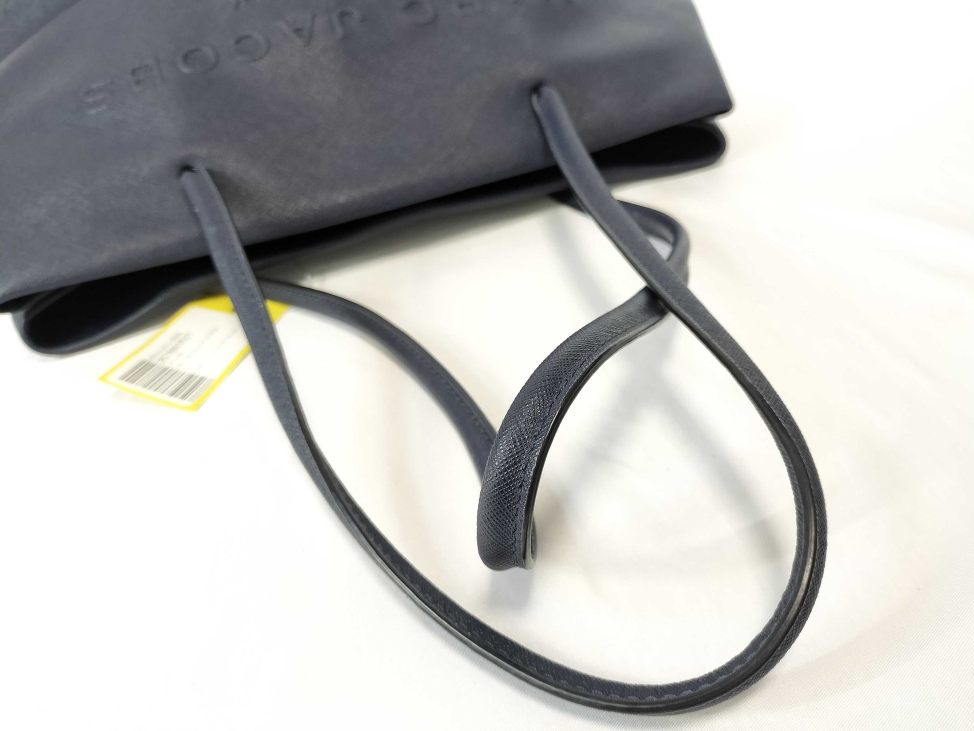 MARC JACOBS Leather Tote Bag Navy Tote Bag