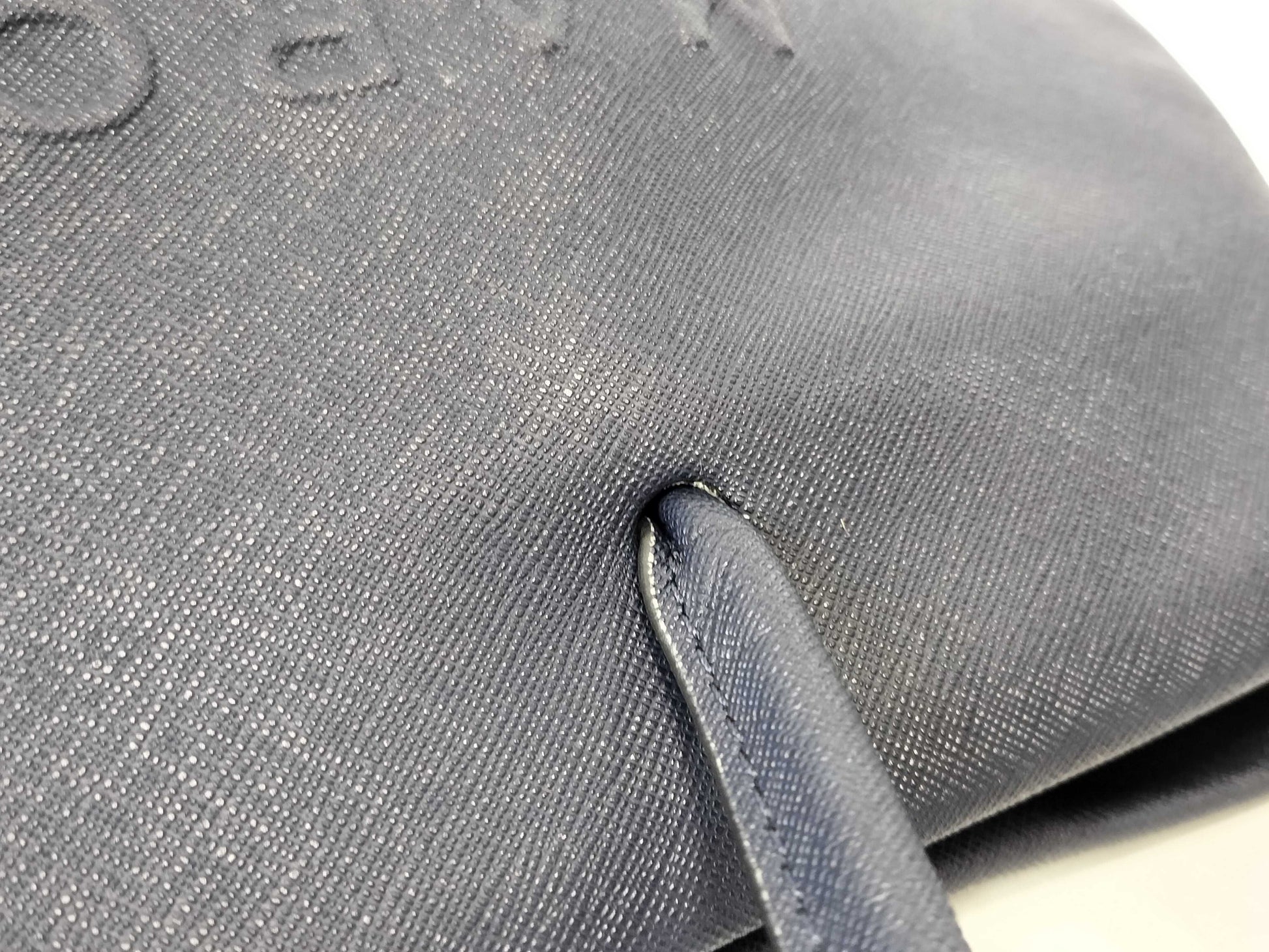 MARC JACOBS Leather Tote Bag Navy Tote Bag