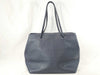 MARC JACOBS Leather Tote Bag Navy Tote Bag
