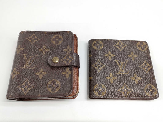 LOUIS VUITTON Monogram Wallet*2 Wallet