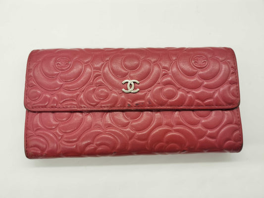 CHANEL Camellia Long Wallet