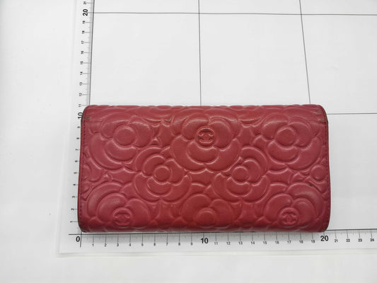 CHANEL Camellia Long Wallet