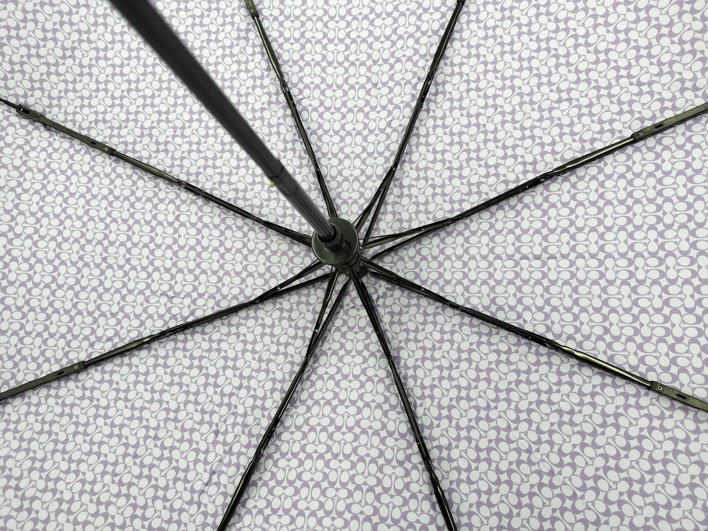 COACH Folding Umbrella with Tag Umbrella Umbrella