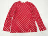 COMME des GARÇONS PLAY Comme des Garçons Polka Dot Long Sleeve Top in Red