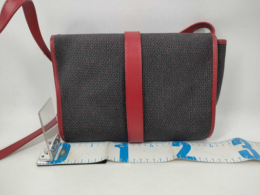 Yves Saint Laurent Triangle Plate Tweed Shoulder Bag