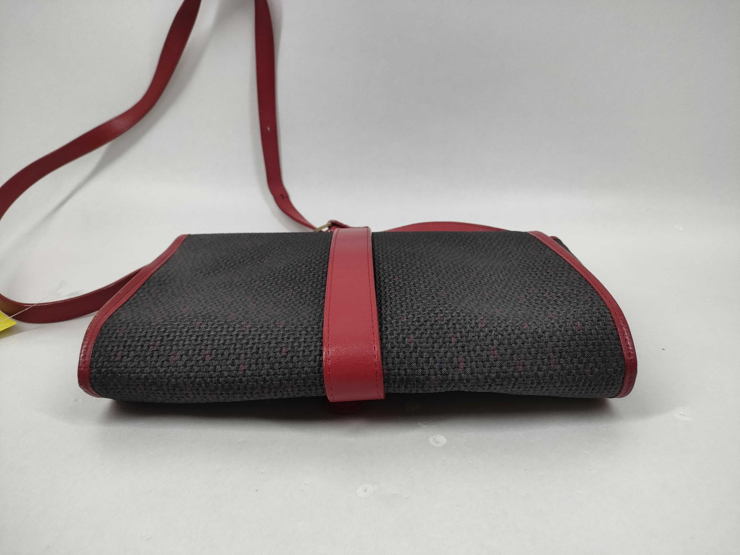 Yves Saint Laurent Triangle Plate Tweed Shoulder Bag