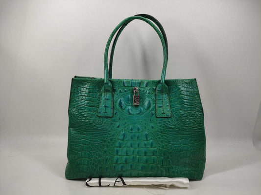 FURLA Green Tote Bag