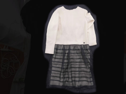 CHANEL Chiffon Two-Tone Mini Dress 2022 Dress