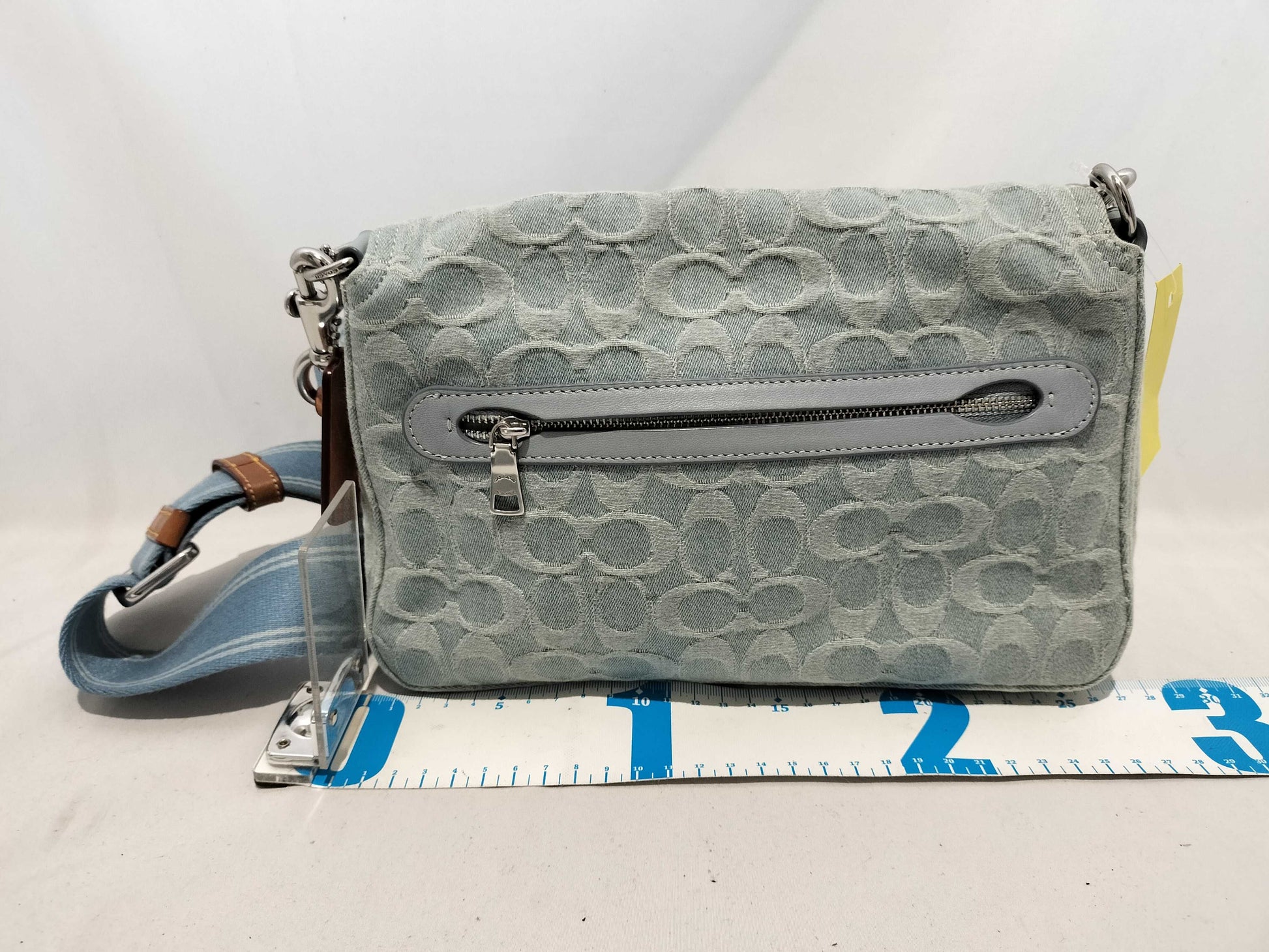 COACH Signature Soft Dubby Signature Denim Shoulder Bag