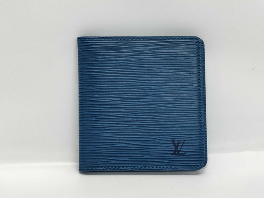 LOUIS VUITTON Epi Bi-fold Wallet Wallet Blue Wallet
