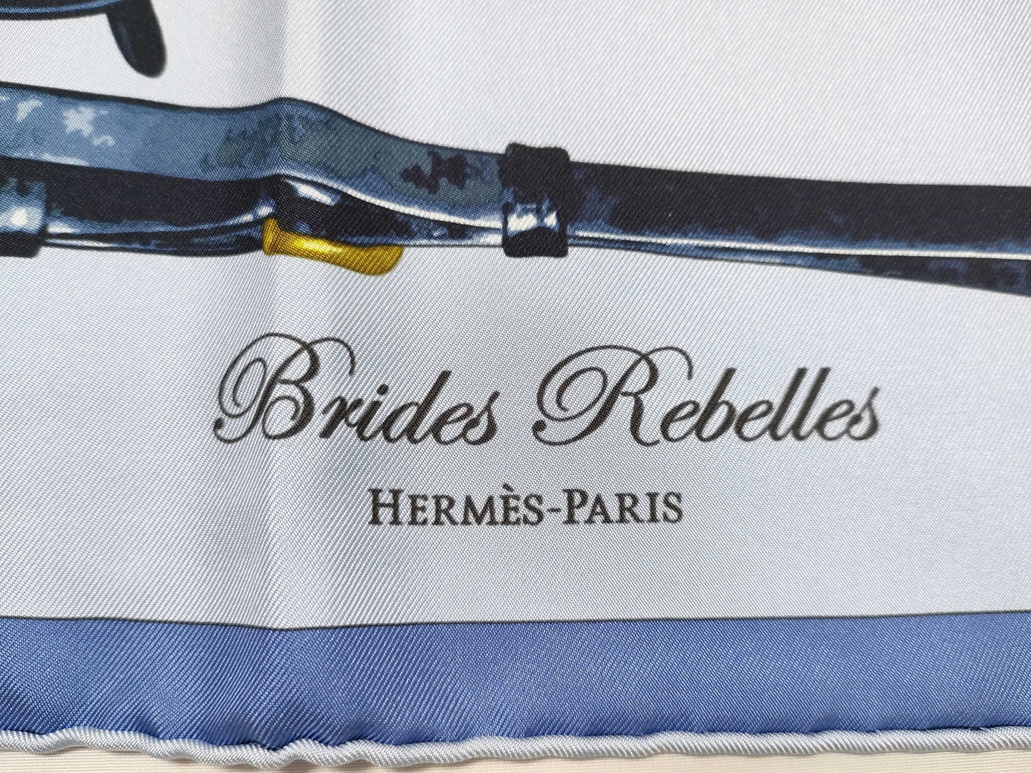 HERMES Carre Carre 90/Saddlery Low-Quality Scarf