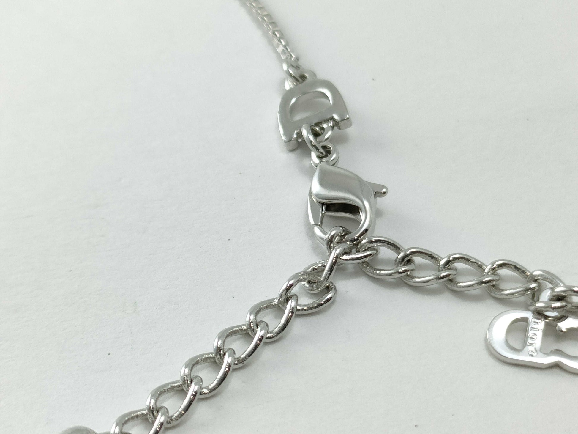Dior logo plate necklace necklace