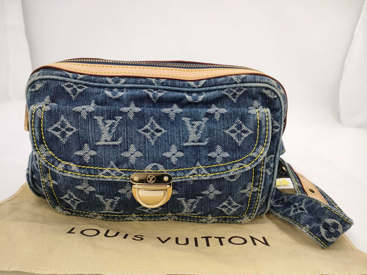 LOUIS VUITTON Denim Bum Bag Waist Bag