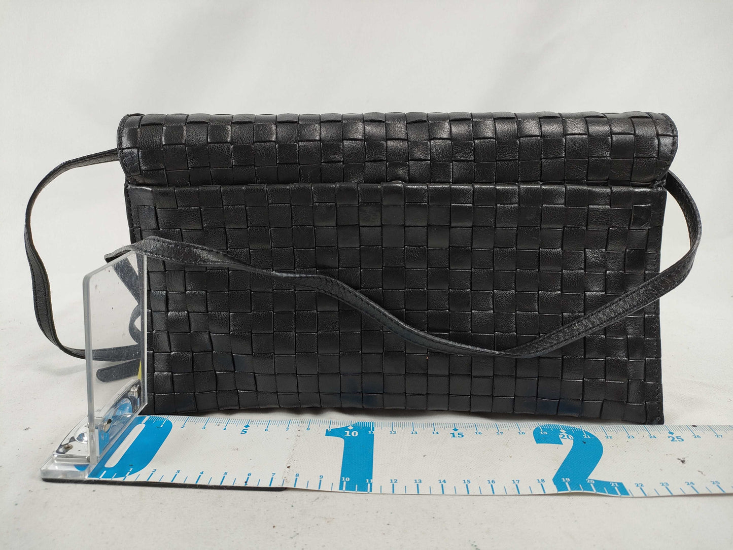 BOTTEGA VENETA Intrecciato Shoulder Bag, Black, Vintage Shoulder Bag