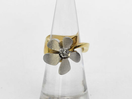 Kenji Kiuchi D0.21ct K18/Pt900 12.7g Ring